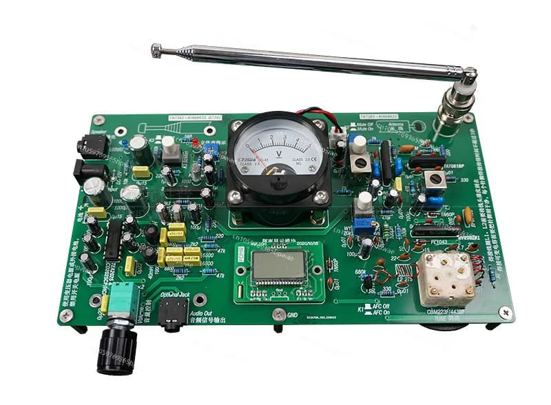 FM7303 FM Stereo Radio Board Assembly Kit Electronic Manufacturing DIY Integrated Discrete Parts