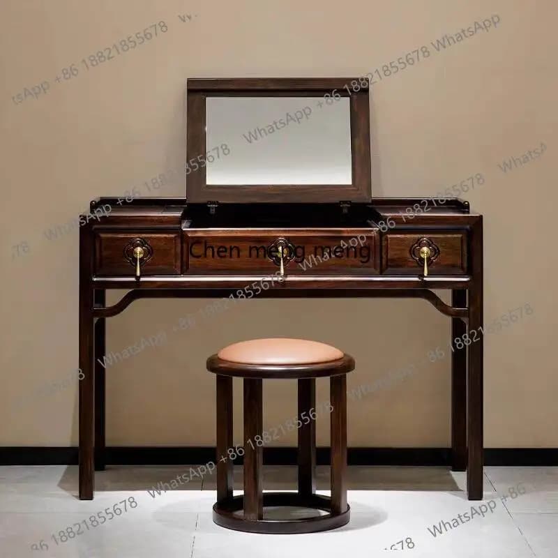 Small Luxury Makeup Vanity Desk European Simple Corner Cheap Makeup Vanity Desk Mirror Drawer Komody Master Bedroom Furniture