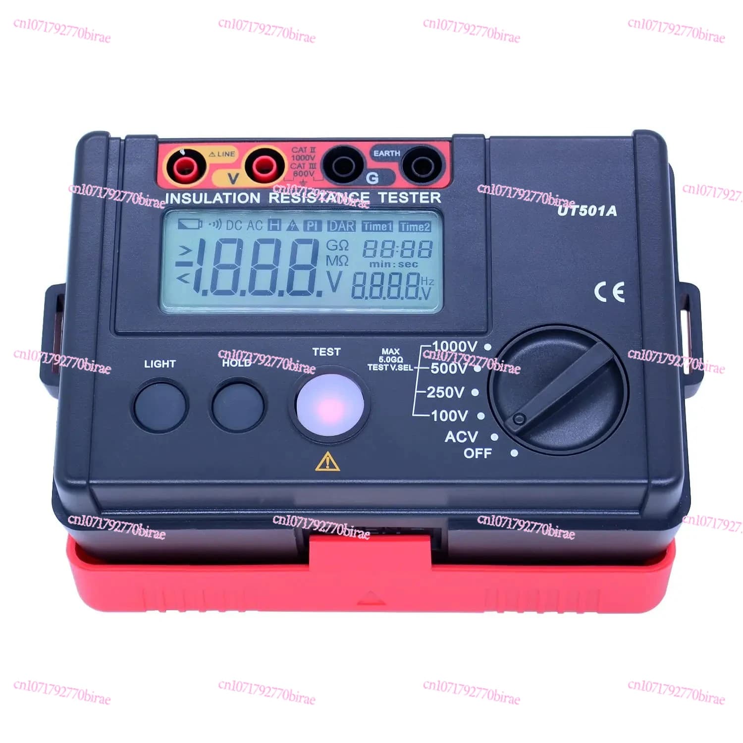 UT501A 1000V Megohmmeter Insulation Megger  Ground Resistance Tester 5.5GΩ LCD Display Backlight