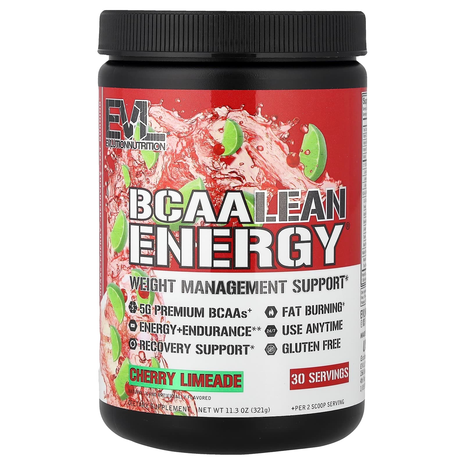 EVL, BCAA Lean Energy®，樱桃柠檬味，11.3 盎司（321 克）
