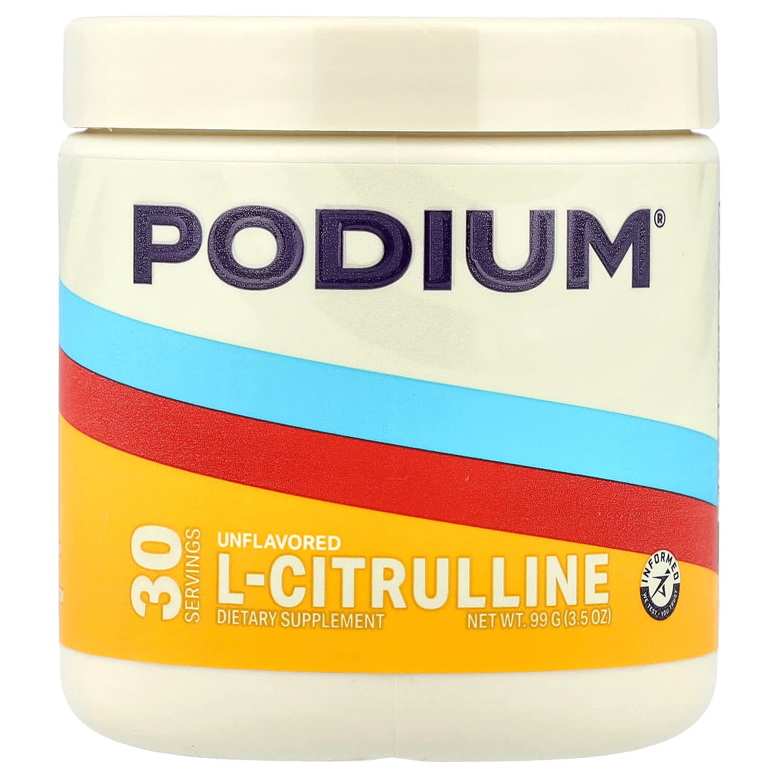 Podium Nutrition, L-瓜氨酸，原味，3.5 盎司（99 克）